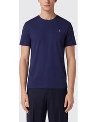 Polo Ralph Lauren - Cotton Crewneck T-Shirt With Embroidered Pony Logo - Lyst