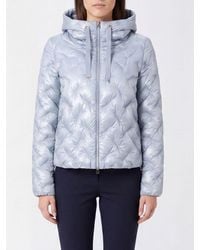 Herno - Plumífero Corto De Nailon Acolchado Con Capucha Y Cremallera - Lyst