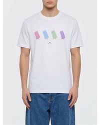 Paul Smith - Crew Neck Cotton T-Shirt - Lyst