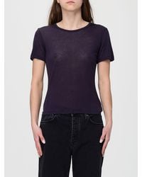 Anine Bing - Sylvie Wool Blend T-Shirts - Lyst