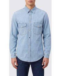 Jacob Cohen - Long-Sleeve Cotton Shirt With Pockets And French Collar - Lyst