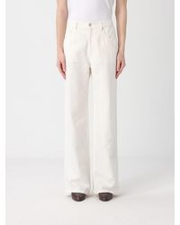 Brunello Cucinelli - Wide-Leg Cotton And Linen Jeans - Lyst