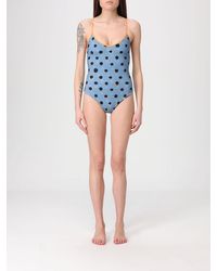 Fendi - Polka Dot Polyamide One-Piece Swimsuit - Lyst