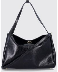 THEMOIRÈ - Themoir&Egrave Calipso Crinkled-Effect Vegan Leather Shoulder Bag With Double Handle - Lyst