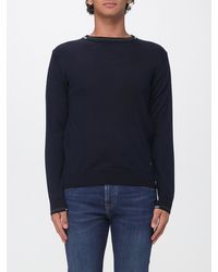 Manuel Ritz - Ribbed-Cuff Wool-Blend Crewneck Jumper - Lyst