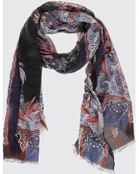 Etro - Modal And Cashmere Scarf With Iconic Paisley Print And Fringed Hem - Lyst