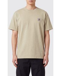 Carhartt - Short-Sleeved Cotton T-Shirt With Contrast Logo - Lyst