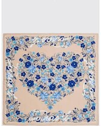 Twinset - Viscose Scarf With Floral Print - Lyst