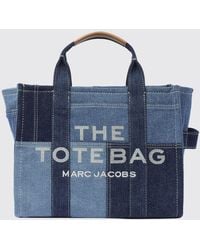 Marc Jacobs - The Medium Tote Bag Von Aus Patchwork-Baumwolldenim - Lyst