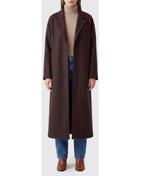 Victoria Beckham - Single-Breasted Long Virgin Wool Blend Coat - Lyst