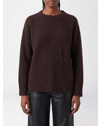 Not Shy - Pure Cashmere Crewneck Jumper With Applied Patch Pocket - Lyst