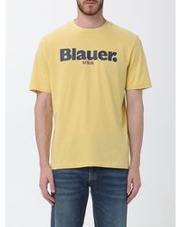 Blauer - Cotton T-Shirt With Logo - Lyst