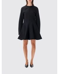 Stella McCartney - A-Line Wool Blend Mini Dress With Long Sleeves - Lyst