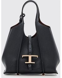 Tod's - Mini T Timeless Leather Shopping Bag - Lyst