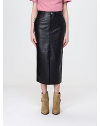 Isabel Marant - Nilauria Midi Synthetic Leather Skirt - Lyst