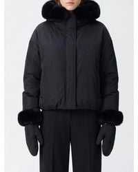 Yves Salomon - Nylon Puffer Jacket With Fox Fur-Trimmed Hood - Lyst