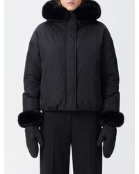 Yves Salomon - Nylon Puffer Jacket With Fox Fur-Trimmed Hood - Lyst
