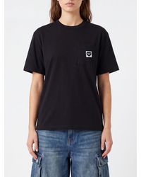 Carhartt - Crewneck Cotton T-Shirt With Patch Pocket And Logo - Lyst