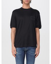 Emporio Armani - Lyocell T-Shirt - Lyst