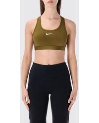Nike - Swoosh Stretch Technical Fabric Cropped Top - Lyst