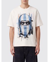 ih nom uh nit - Crewneck Cotton T-Shirt With Graphic Print And Slogan - Lyst
