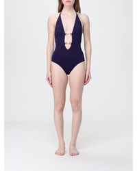 Gucci - Nylon Swimsuit With Clamp Detail - Lyst