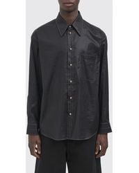 Lemaire - Cotton-Blend Shirt With Pointed Collar And Patch Pocket - Lyst