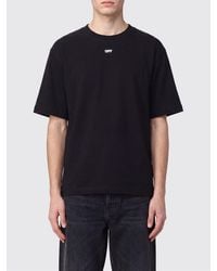 Off-White c/o Virgil Abloh - Cotton T-Shirt With Contrasting Arrow Logo On The Back - Lyst