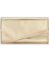 Jimmy Choo - Emmie Patent Leather Mini Bag With Removable Chain Strap - Lyst