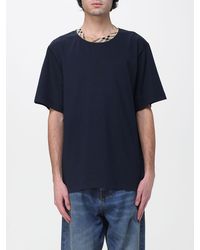 Burberry - Check Finishes T-Shirt - Lyst
