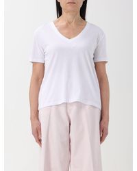 Allude - T-shirt basic in cotone - Lyst