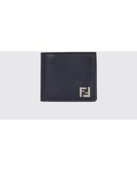 Fendi - Ff Geldbörse Aus Leder Und Beschichteter Baumwolle - Lyst
