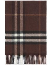 Burberry - Vintage Check Print Cashmere Scarf - Lyst