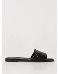McQueen - Sandalen Mit Logo-Prägung - Lyst