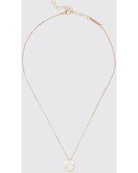 Ferragamo - Gancini Brass Necklace With Sliding Pendant - Lyst