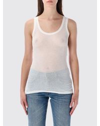 American Vintage - Massachusetts Slim Fit Knit Cotton Top - Lyst
