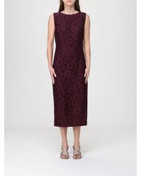 Pinko - Drupa Midi Lace Dress - Lyst