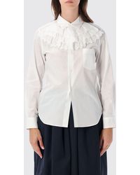 Comme des Garçons - Comme Des Gar&Ccedil	Ons Camisa De Algodón Con Detalles De Volantes - Lyst