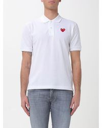 COMME DES GARÇONS PLAY - Comme Des Gar&Ccedil	Ons Play Cotton Polo Shirt With Logo - Lyst