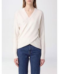 FEDERICA TOSI - V-Neck Wool And Cashmere Blend Jumper - Lyst