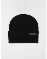 Dondup - Wool Beanie With Cuff And Contrast Logo - Lyst