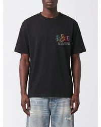 Barrow - Graphic Print Cotton T-Shirt With Contrast Logo - Lyst