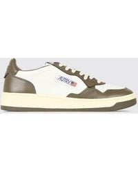 Autry - Medalist Low Two-Tone Calfskin And Suede Trainers - Lyst