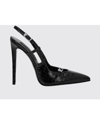 Philipp Plein - Croc-Effect Leather Slingback Pumps With Stiletto Heel - Lyst