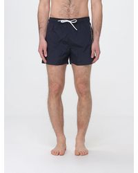 Emporio Armani - Nylon Boxer Swimsuit With Logo - Lyst
