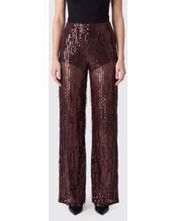 FEDERICA TOSI - High-Waisted Straight-Leg Trousers Covered - Lyst