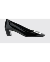 Roger Vivier - Belle Vivier Patent Leather Pumps With Low Heel - Lyst