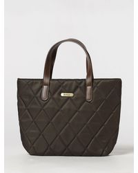 Barbour - Quilted Nylon Mini Tote Bag With Removable Shoulder Strap - Lyst
