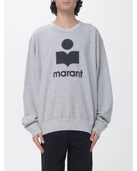 Isabel Marant - Relaxed Fit Crewneck Sweatshirt With Contrast Logo - Lyst