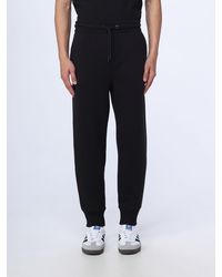 Calvin Klein - Pantalone in felpa di cotone con logo stampato - Lyst